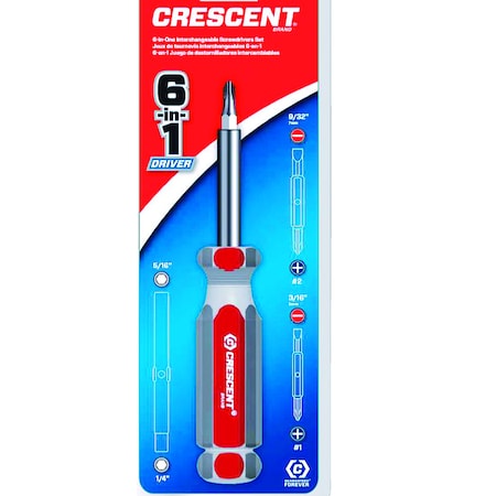 Crescent Crescent 6-in-1 Screwdriver 6 in. CS61N
